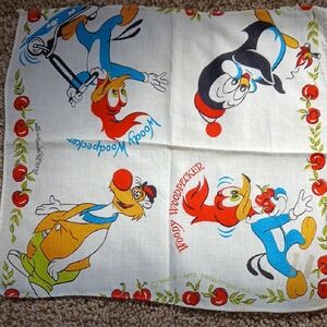 Woody Woodpecker Cartoon Handkerchief